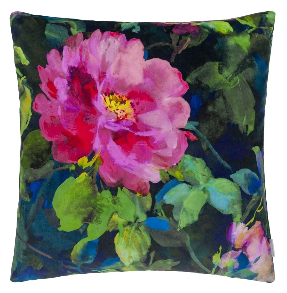 Gertude Rose Velvet Cushion