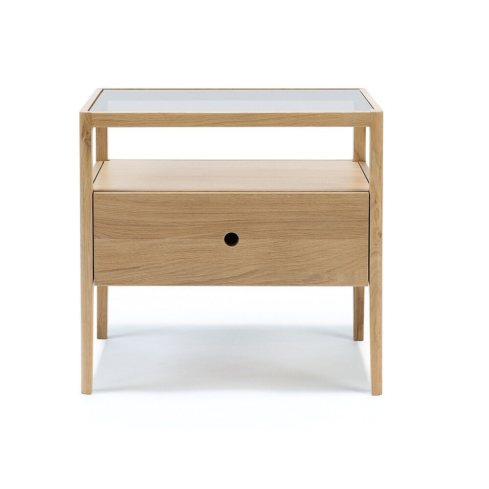 Oak Spindle bedside table by Ethnicraft