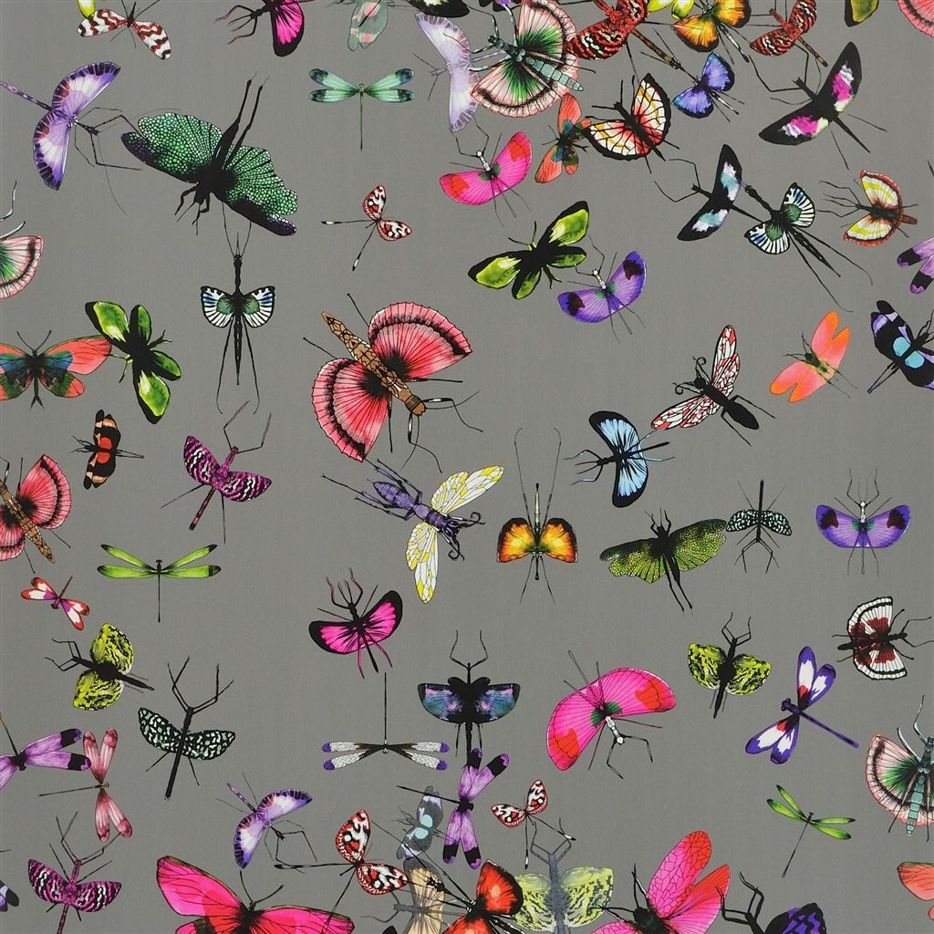 Mariposa - Perle Wallpaper Wallpaper