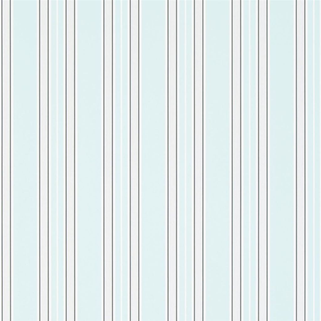 Pinstripe - Aqua Wallpaper