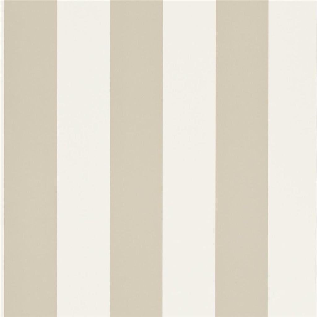 Spalding Stripe - Cream / Laurel Wallpaper