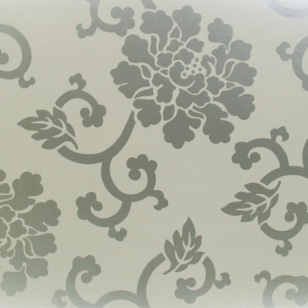 Dushak - Silver Wallpaper