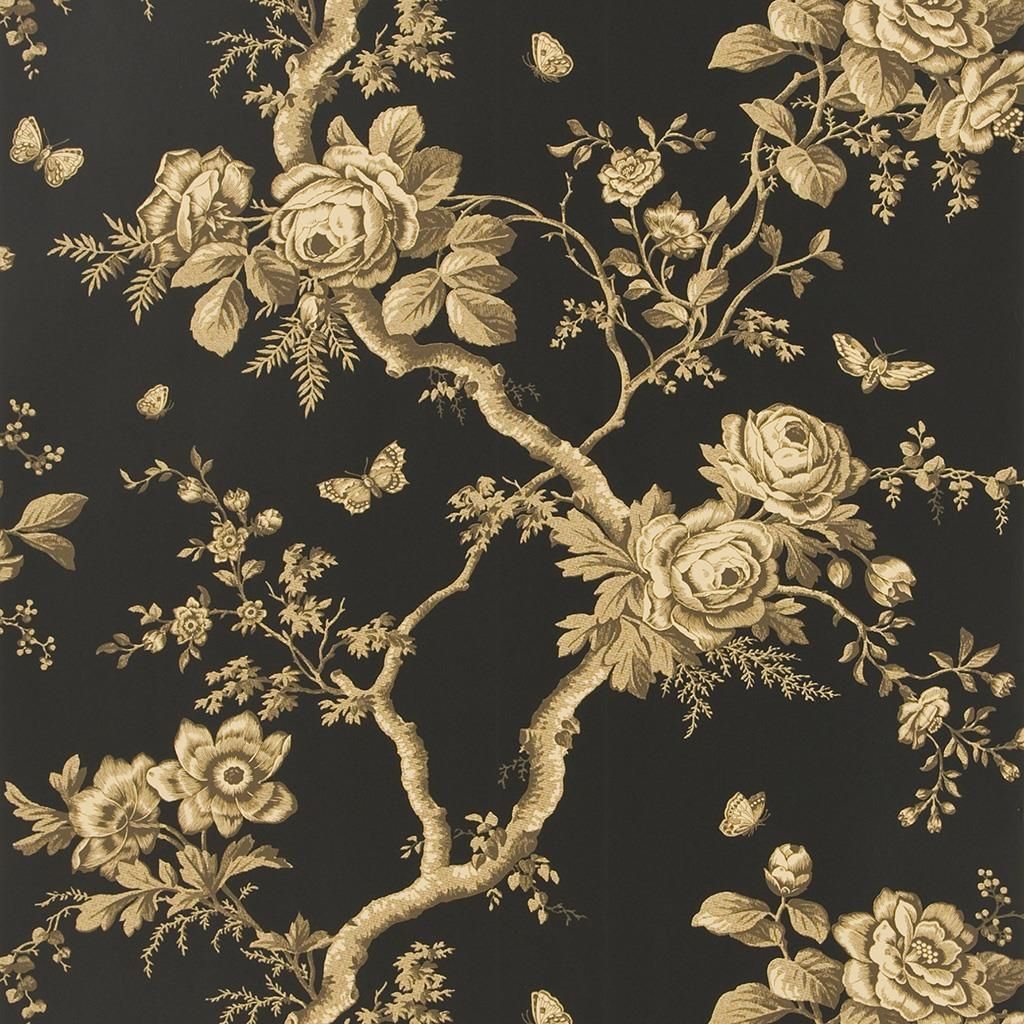 Ashfield Floral - Tobacco Wallpaper