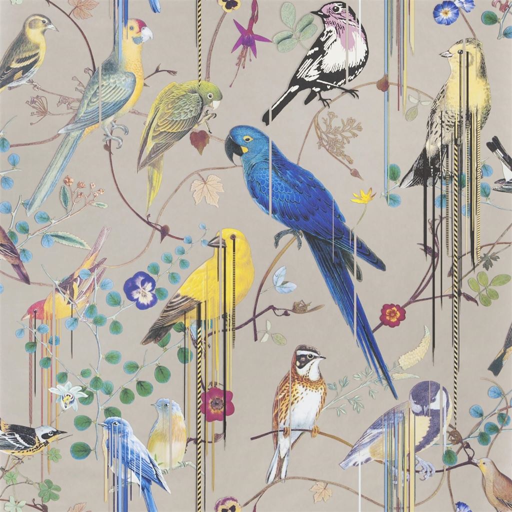 Birds Sinfonia Cuivre Wallpaper