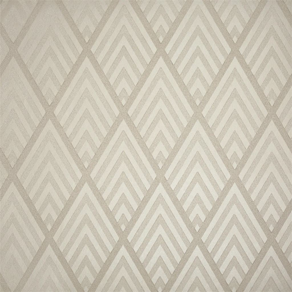 Jazz Age Geometric Pearl Grey Wallpaper