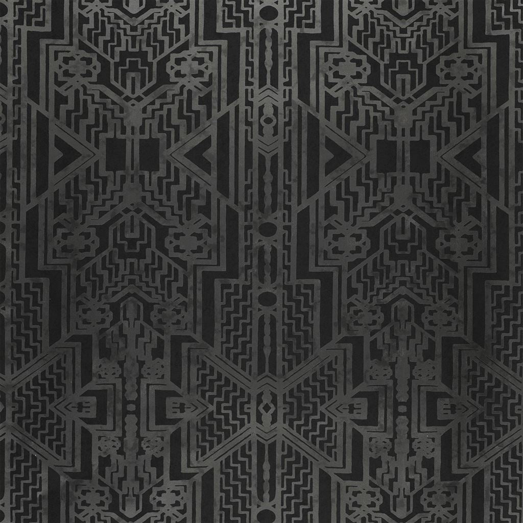 Brandt Geometric Charcoal Wallpaper