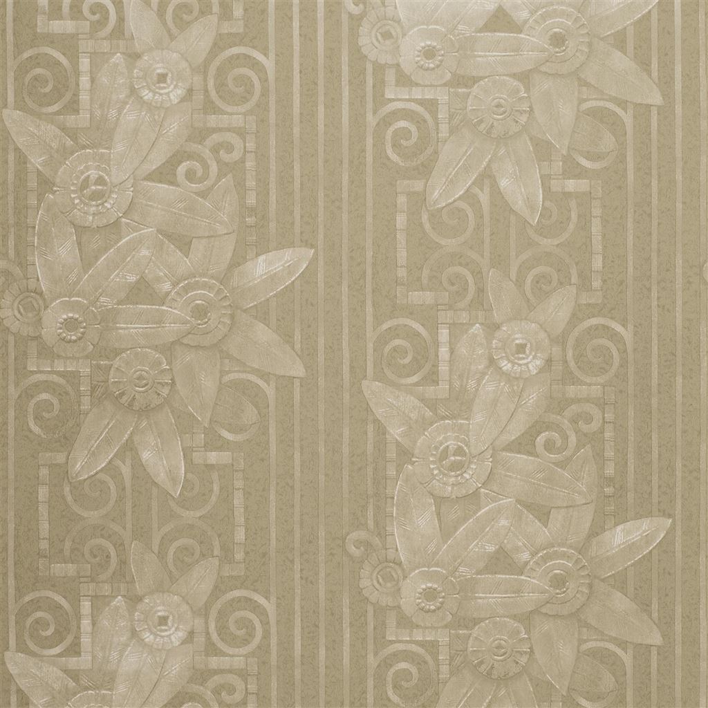 Fleur Moderne Pearl Grey Wallpaper