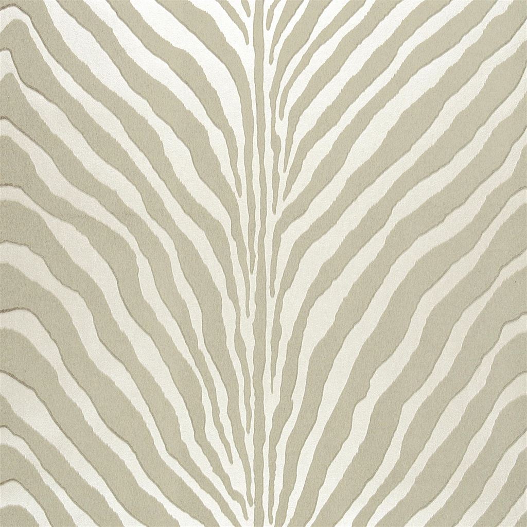 Bartlett Zebra Pearl Grey Wallpaper