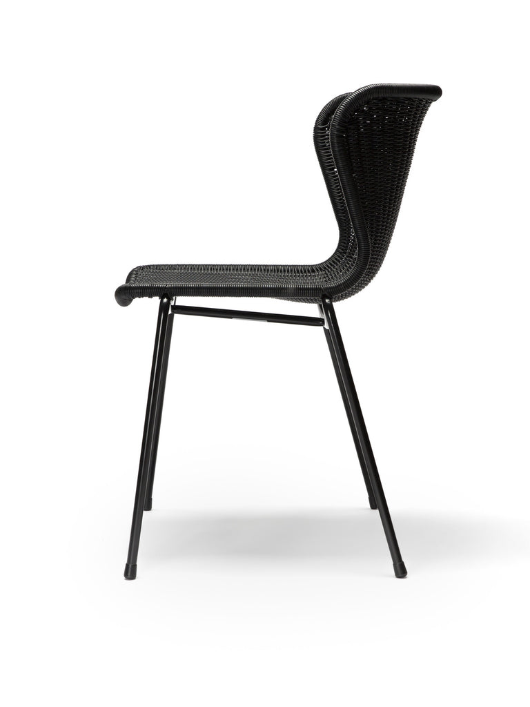 C603 chair outdoor (black) side