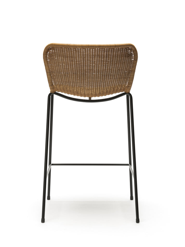 C603 stool indoor (rattan pulut) back