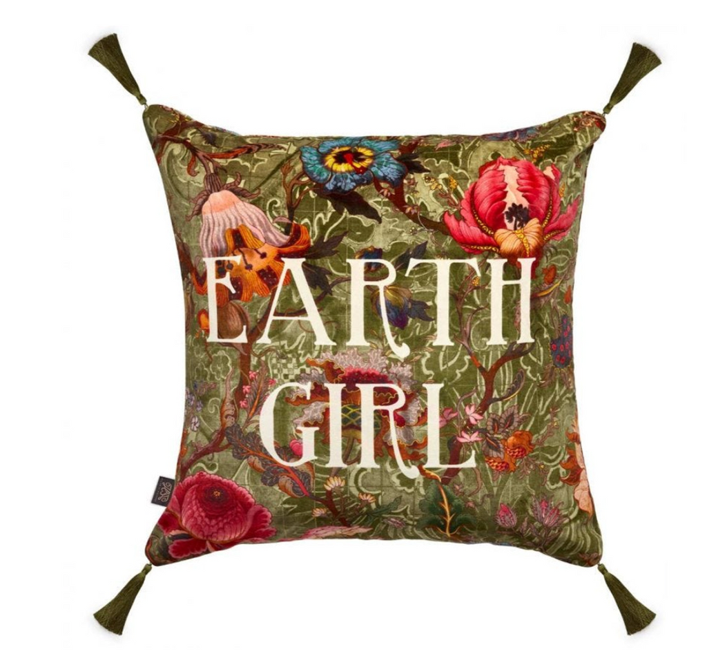 Earth Girl Moss Green Large Cushions