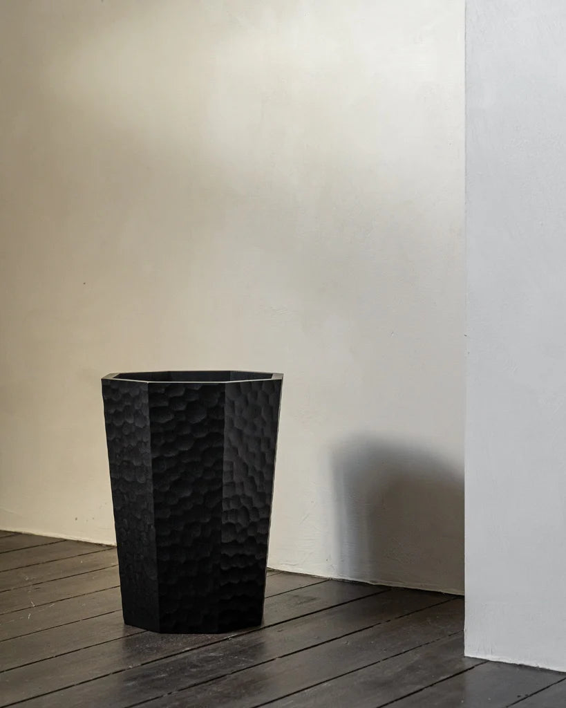 Chopped waste basket black