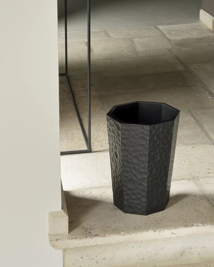 Chopped waste basket black