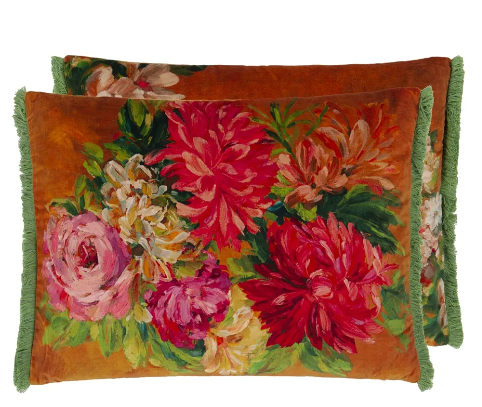 Fluers D Artistes Velours Cushion