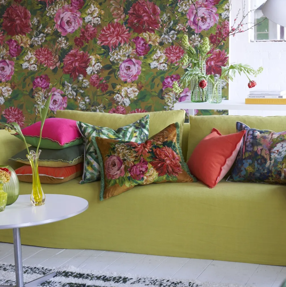 Fluers D Artistes Velours Cushion