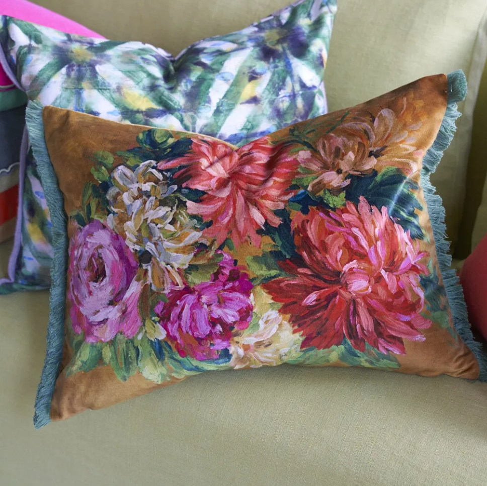 Fluers D Artistes Velours Cushion