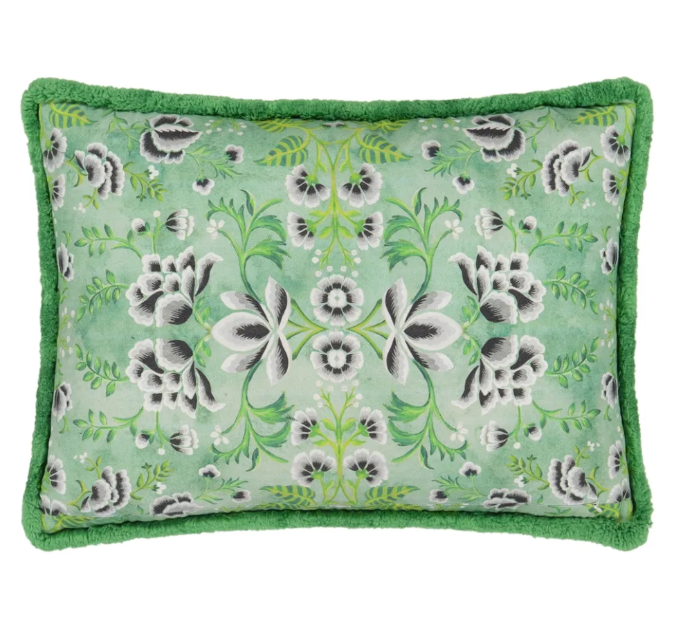 Rose De Damas Embroidered Cushion