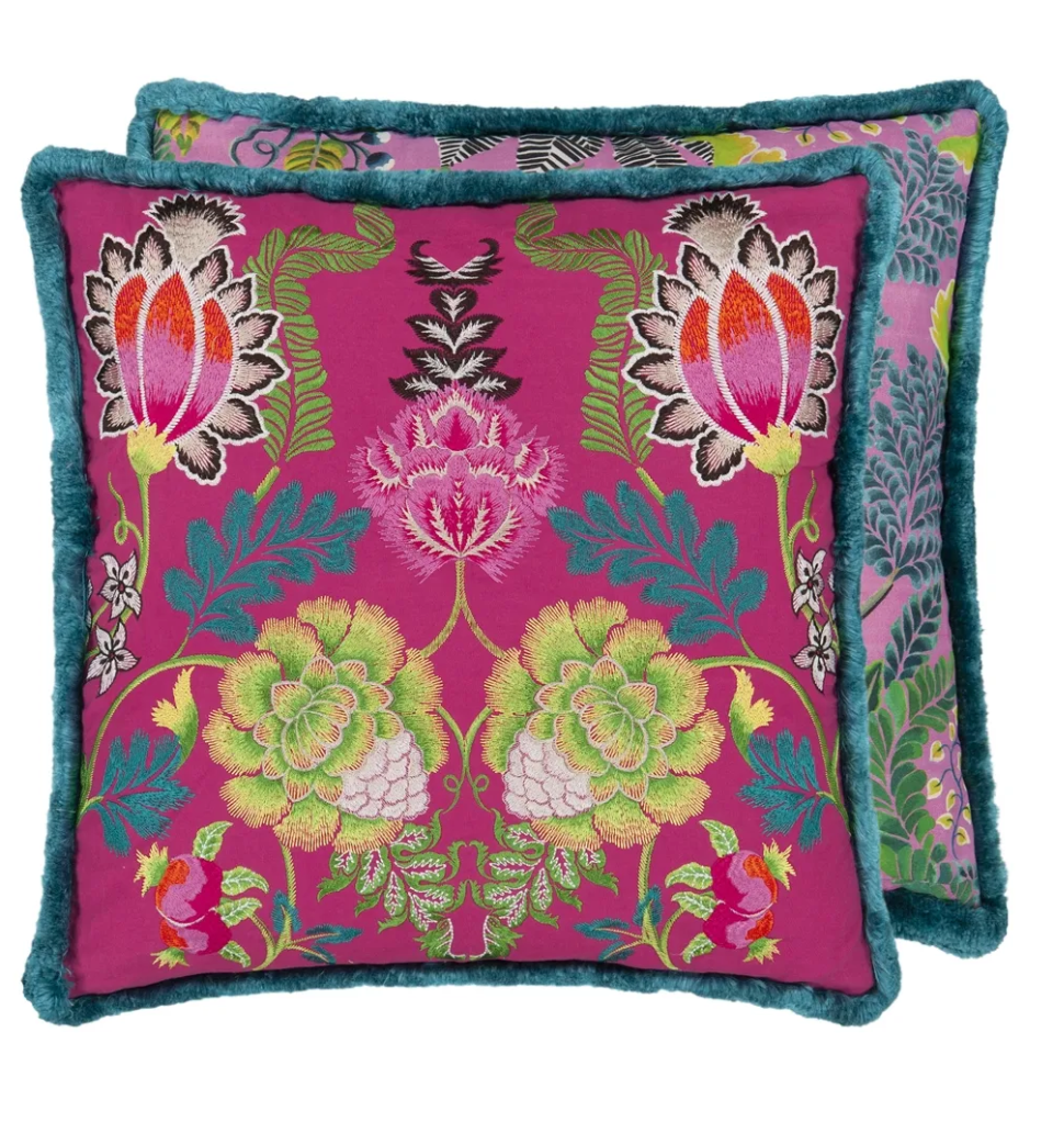 Brocart Decoratif Embroidered Cushion