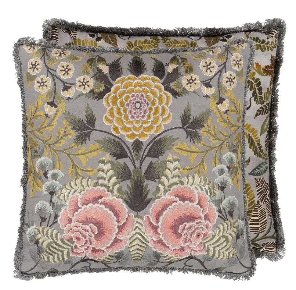 Brocart Decoratif Embroidered Cushion