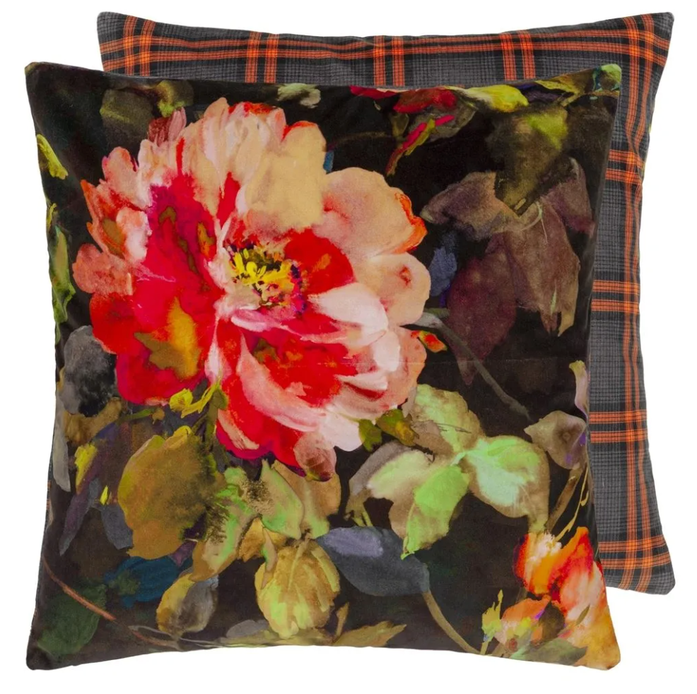 Gertude Rose Velvet Cushion