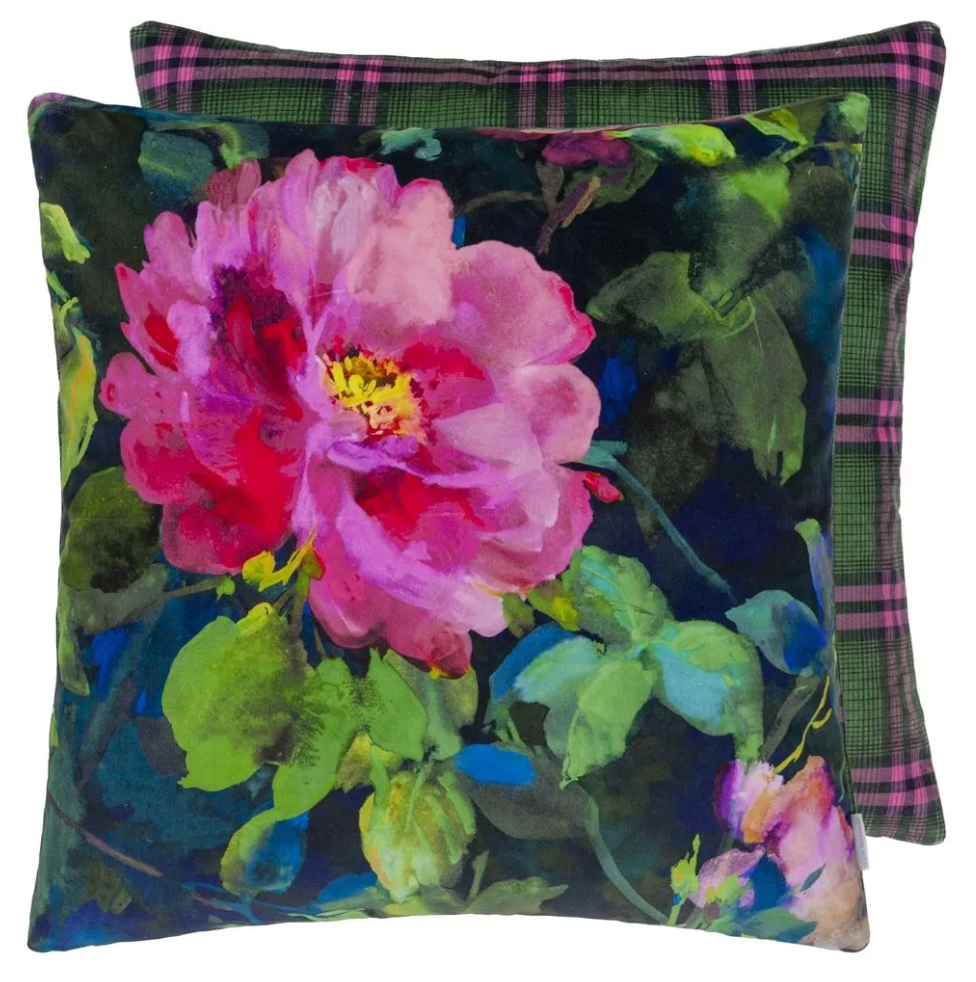 Gertude Rose Velvet Cushion
