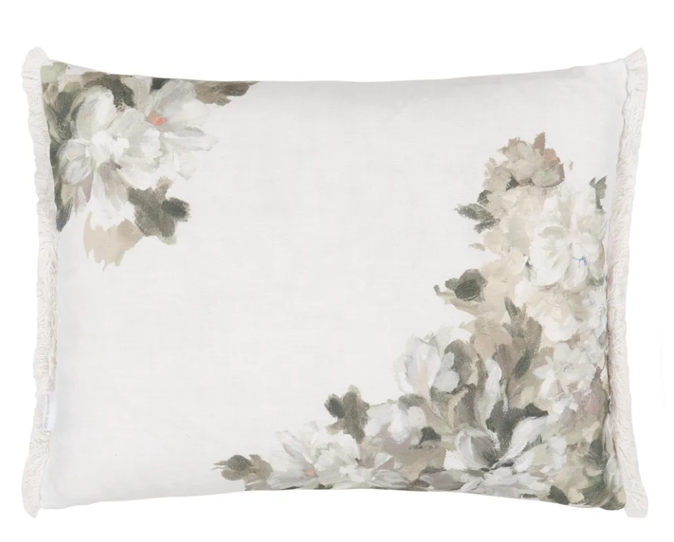 Fleurs D Artistes Sepia Cushion