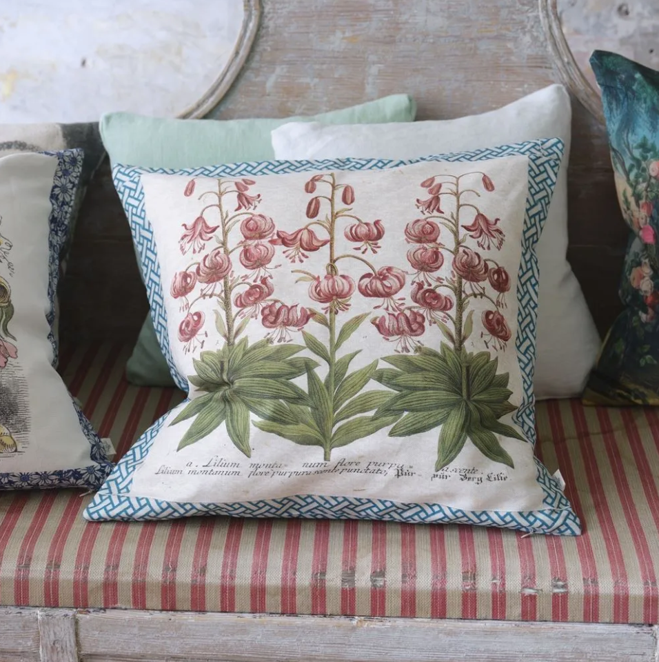 Crown Lily Canvas Cushion