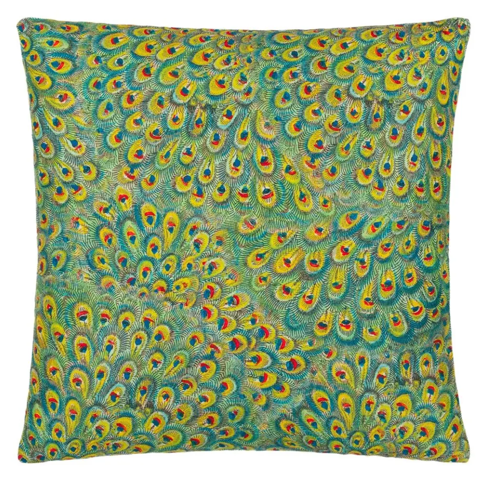 Peacock Emerald Cushion