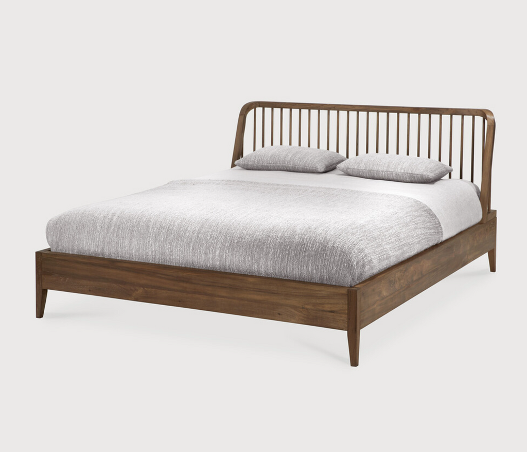 Teak Spindle Bed - King