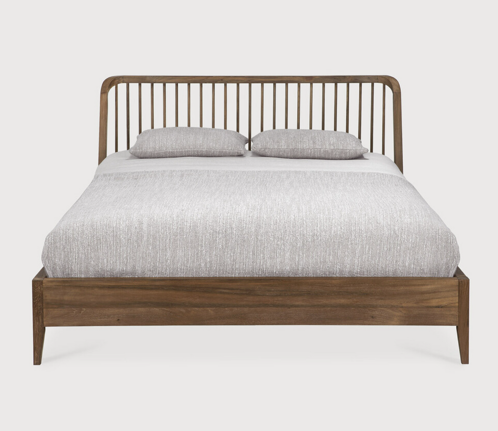 Teak Spindle Bed - King