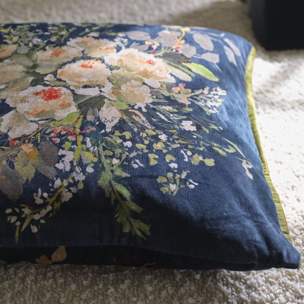 Margaretta Velours Noir Cushion