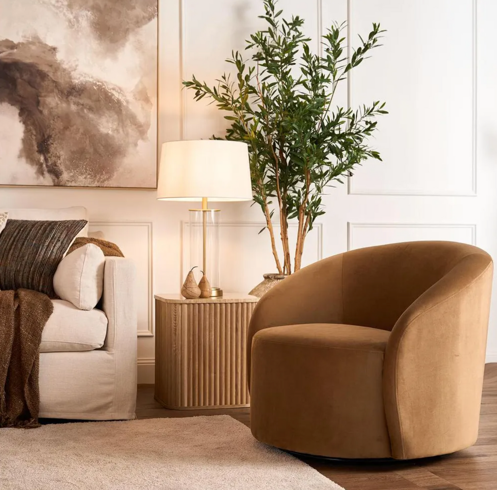 Sedona Swivel Arm Chair Toffee