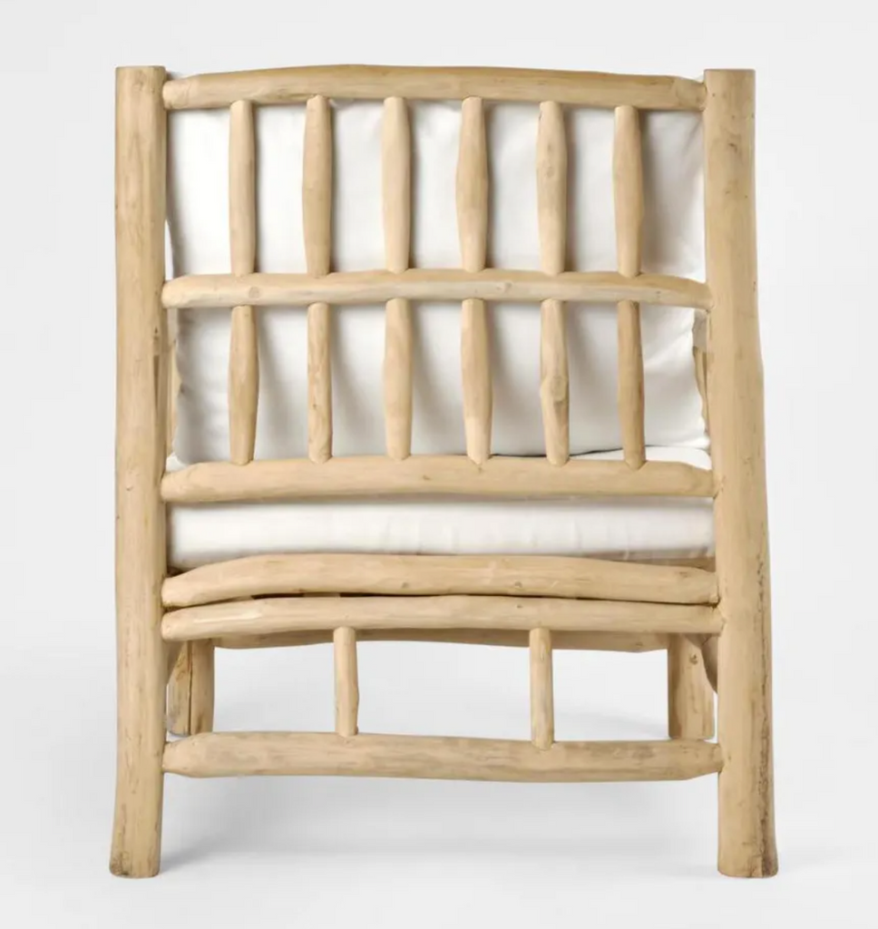 Rustic Tide Arm chair with Cushion - Outdoor Under-Cover