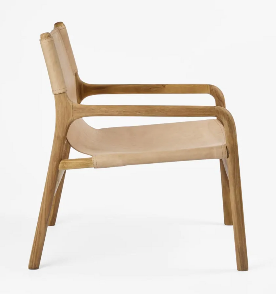Timothy Leather Sling Arm Chair
