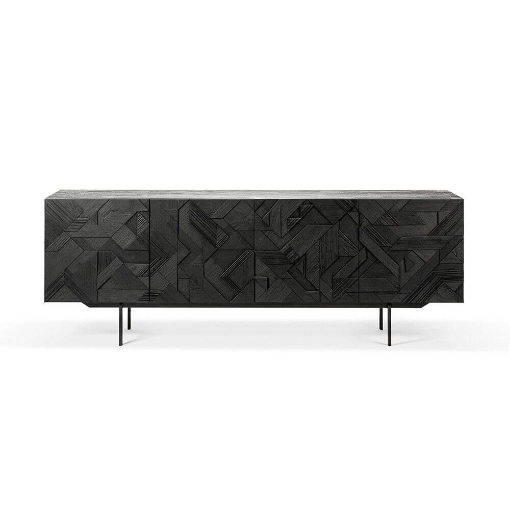 Teak Graphic black sideboard by Alain van Havre