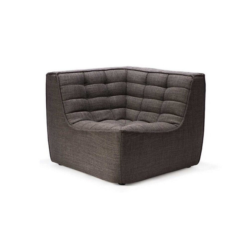 N701 sofa - corner - dark grey by Jacques Deneef