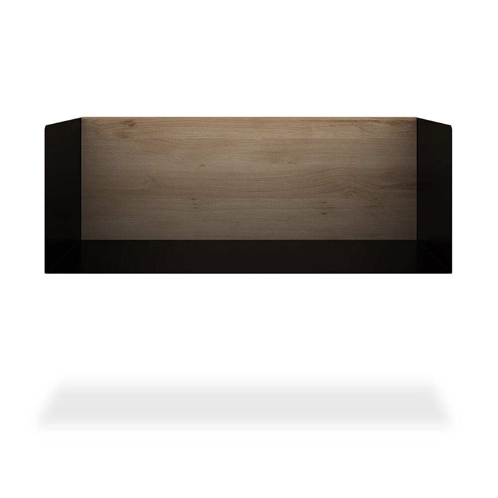 Oak U shelf - M - black by Ethnicraft