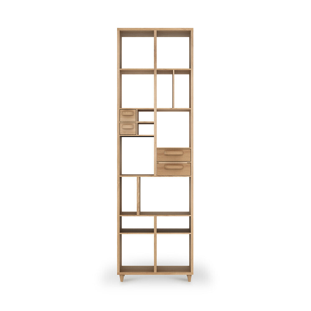 Oak Pirouette book rack by Ethnicraft