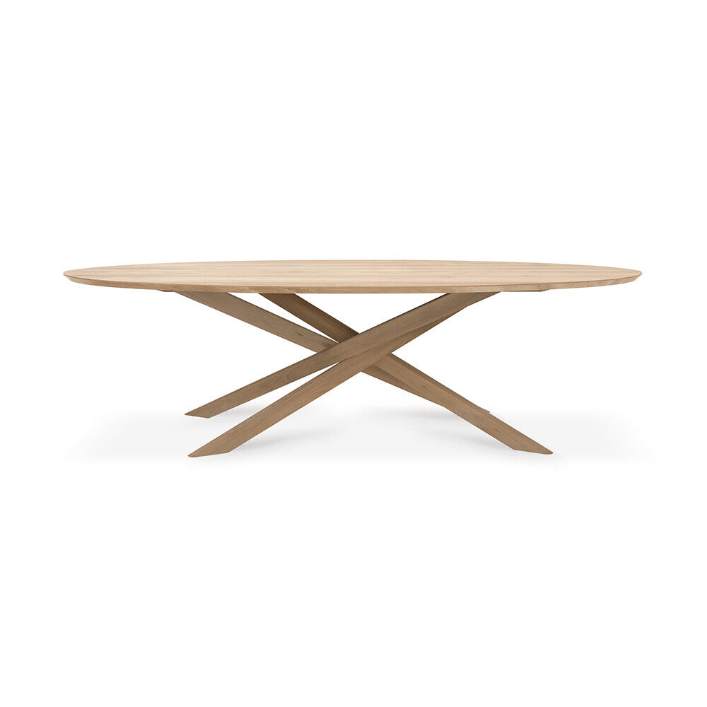 Oak Mikado oval dining table by Alain van Havre