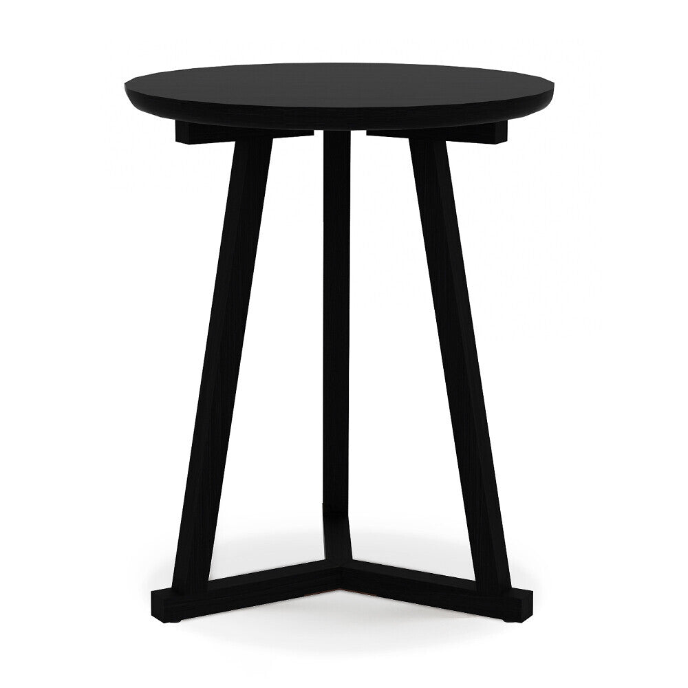 Oak Tripod black side table by Ethnicraft