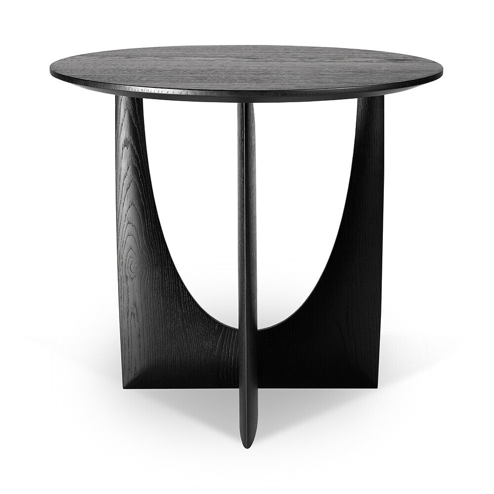 Oak Geometric black side table by Alain van Havre