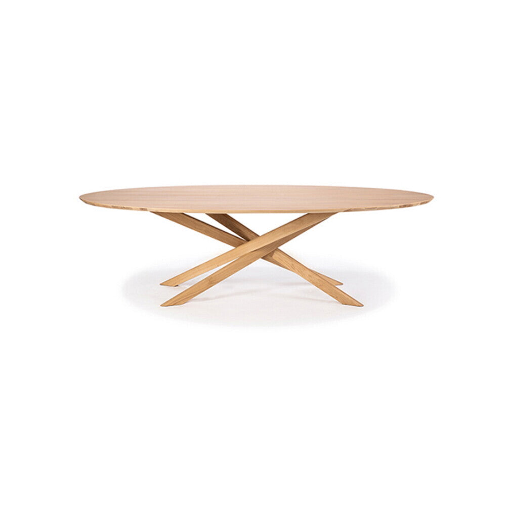 Oak Mikado oval coffee table by Alain van Havre