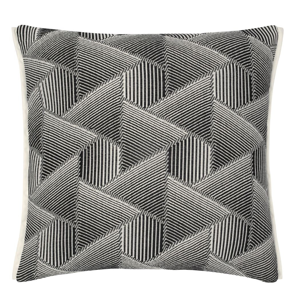 Delray Outdoor Noir Cushion