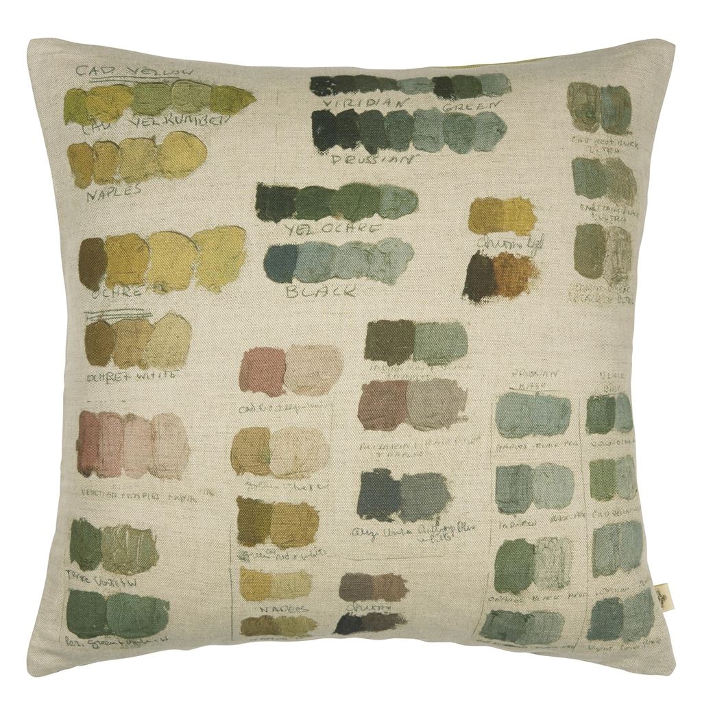 Neutral Mixed Tones Pistachio Cushion