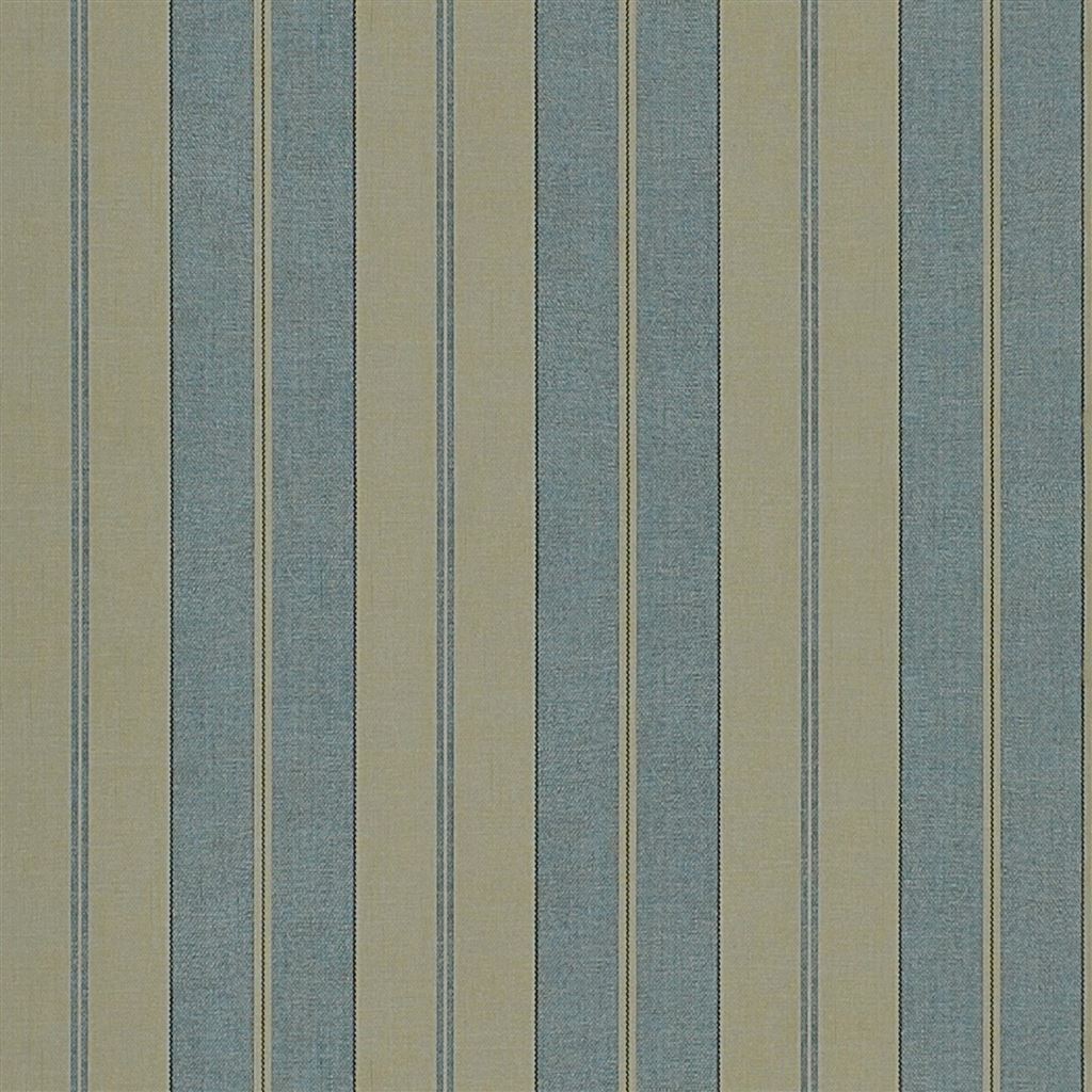 Seaworthy Stripe Vintage Blue Wallpaper