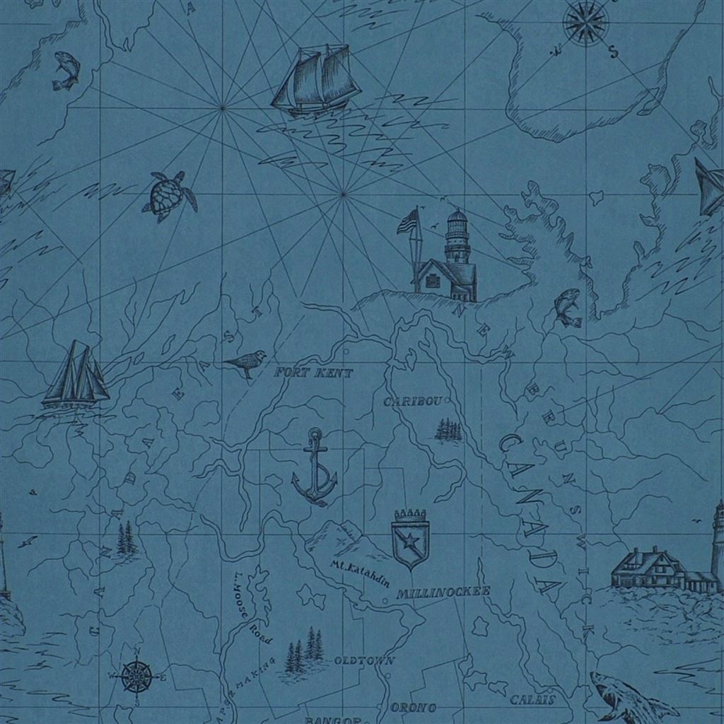 Searsport Map Atlantic Wallpaper
