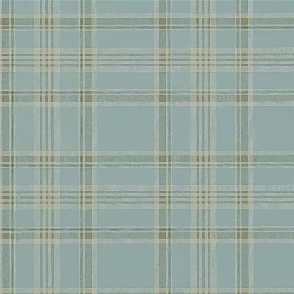 Deerpath Trail Plaid Mist Wallpaper