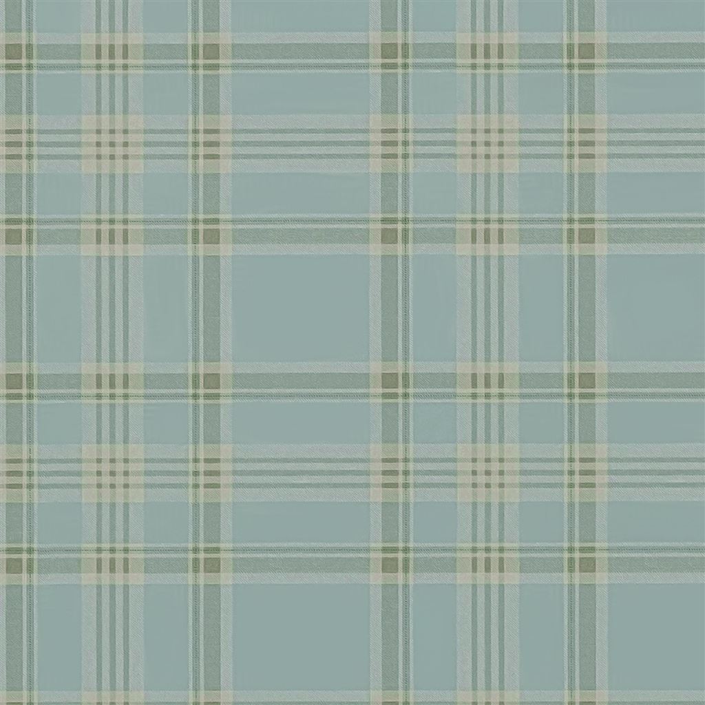 Deerpath Trail Plaid Mist Wallpaper