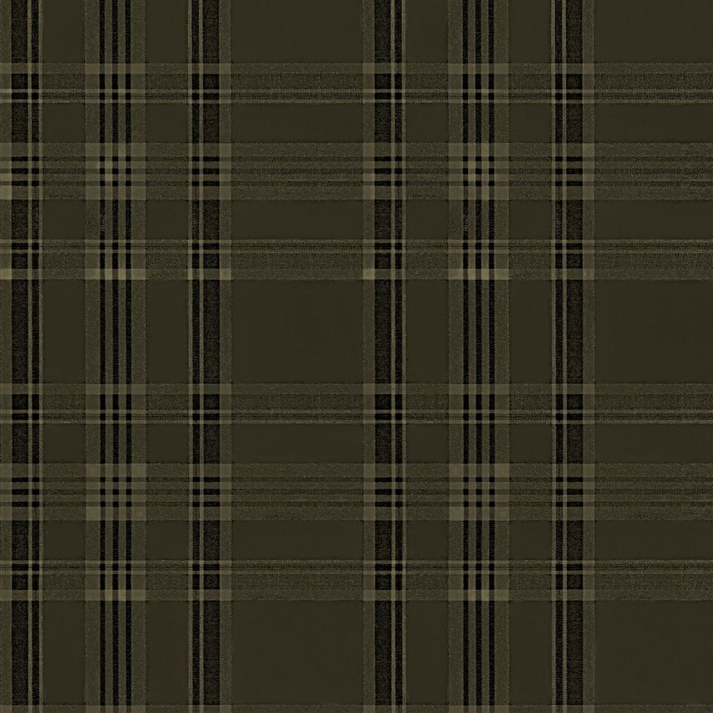 Deerpath Trail Plaid Sepia Wallpaper