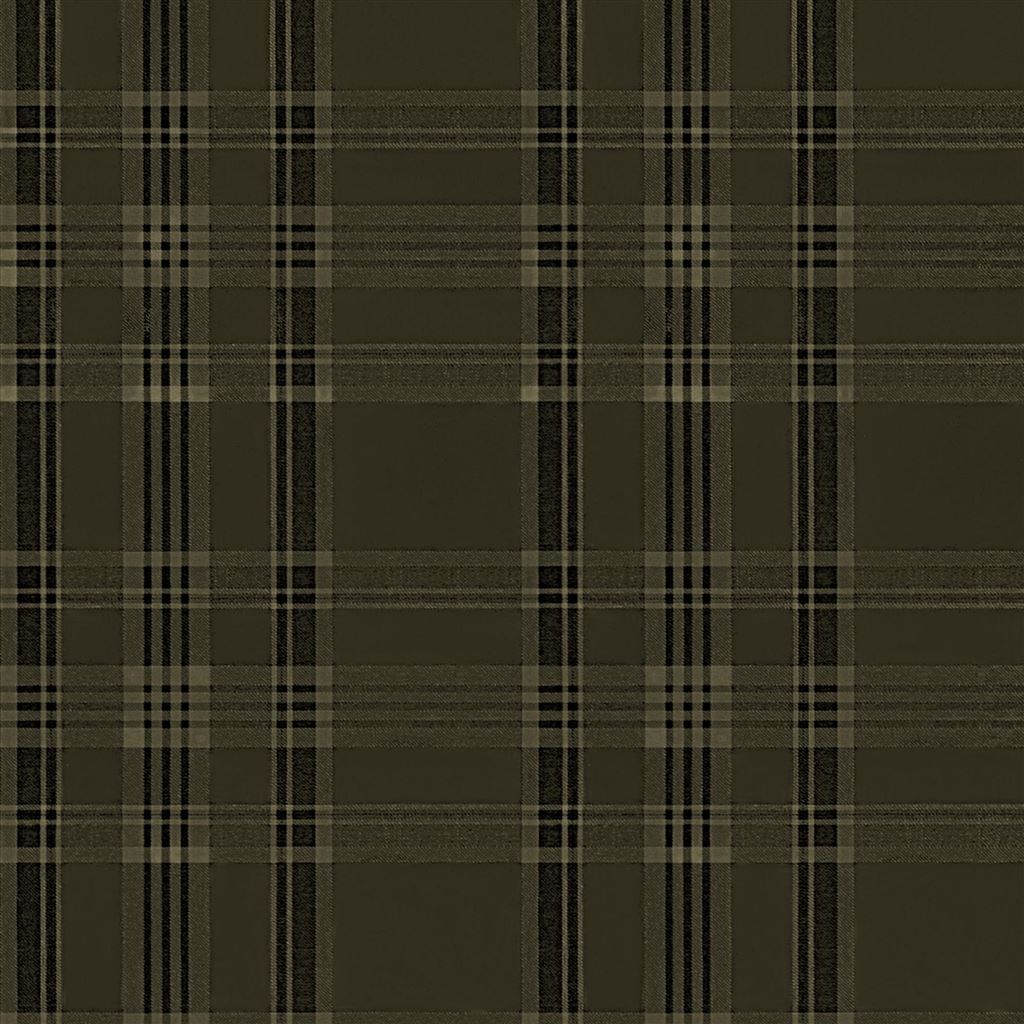 Deerpath Trail Plaid Sepia Wallpaper